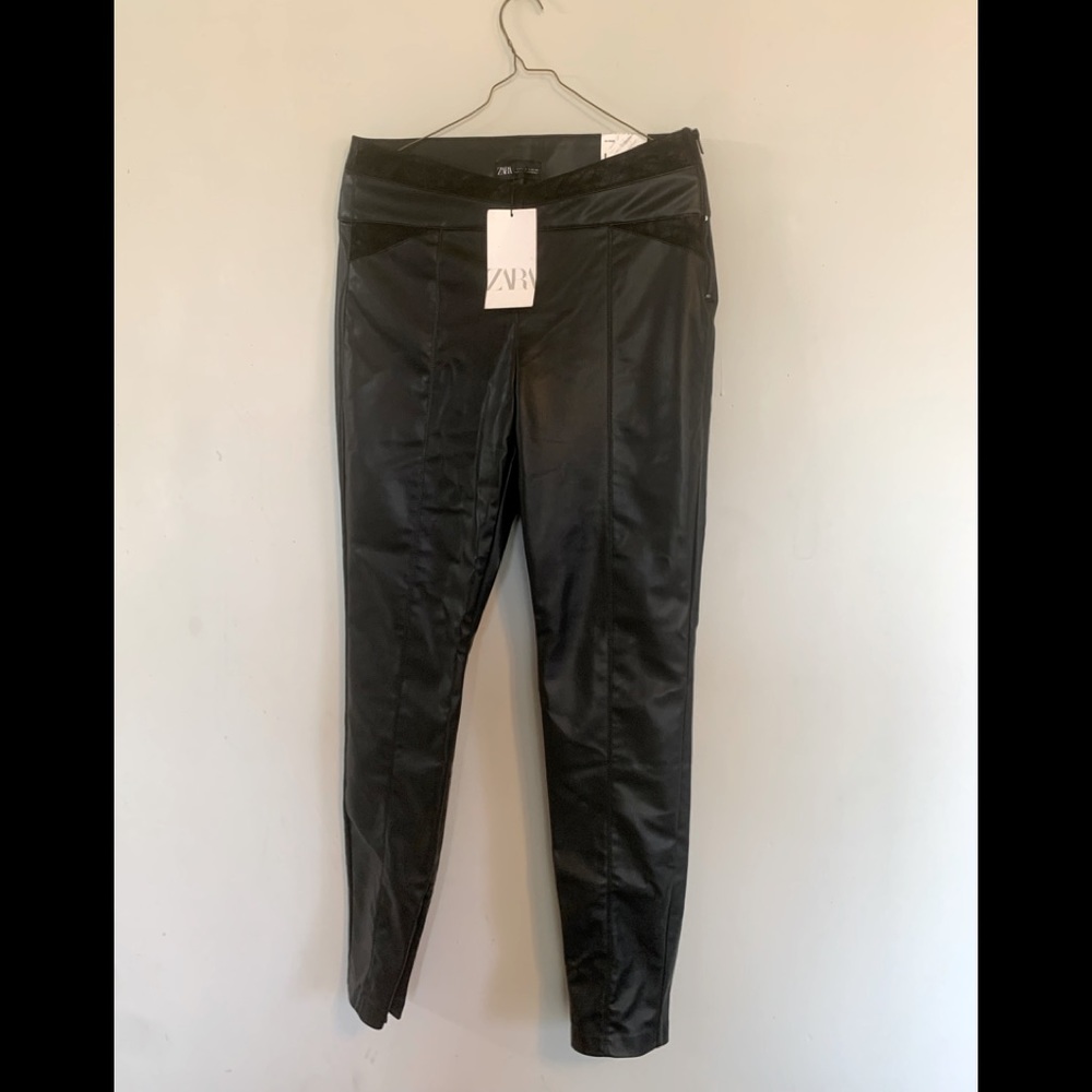 Black Faux Leather pant.